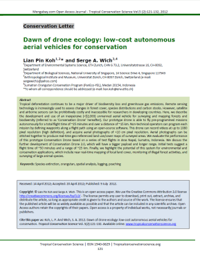 Dawn of Drone Ecology